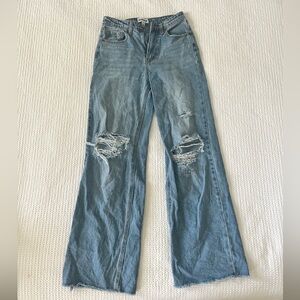 ABOUND ripped wide leg jeans.